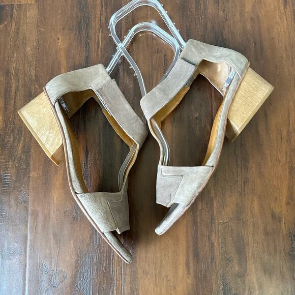 COCLICO Ollie Sandals Taupe Nubuck Leather Ankle Strap - Picture 5 of 14